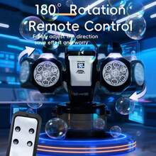 2026升级版泡泡机：自动旋转、RGB灯光、遥控器、1800mAh电池、Type-C接口 - 白色 - 查看 5