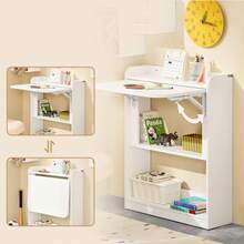 SoBuy Home Office Folding Table Desk Computer Desk Workstation With 3 Shelves White W64 X D58 X H82cm FWT92-W - White - View 5