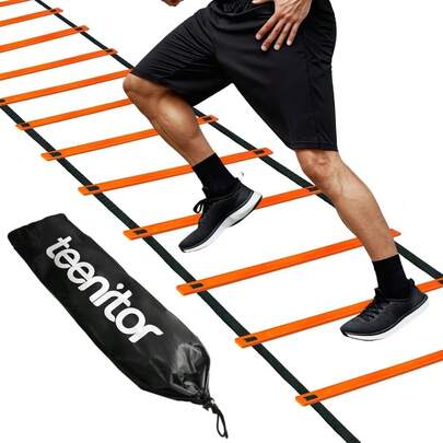 Agility Ladder Speed Ladder Training Ladder For Soccer, Speed, Football Fitness Feet Training Carry Bag Agility Training Equipment 13 Rungs, 23 Feet