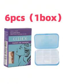 6/12/18/24/36/48片装耳贴，带耳廓矫正切口，垂直版V字脸贴纸，V字脸专用。适用于日常妆容、舞会、婚礼、购物、约会、晚宴团队建设、节日妆容、母亲节礼物、毕业季礼物、节日假睫毛、锐舞妆容、锐舞派对。 - 彩色 - 查看 12