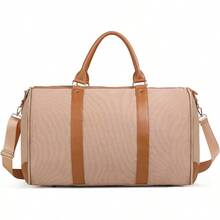 ms Nautica - Maleta Colgante 2 en 1 Plegable Portatrajes de Viaje con Compartimento para Zapatos Maleta Convertible para Viajes Grandes en Color - Naranja - Ver 4