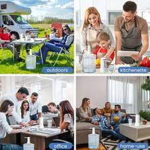 Portable Electric Water Pump For 5-Gallon Bottles - USB Type-C Rechargeable, Continuous Metered Water Dispensing, Rechargeable Battery - Suitable For Office, Camping, Outdoor Adventures - The Ideal Gift For Everyone, Water Pump - Đen và trắng - Xem 9