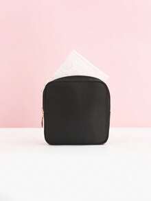 1 pieza Bolsa de almacenamiento de unicolor portátil, para guardar servilletas, protectores diarios y tampones, bolsa de almacenamiento de toallas sanitarias multifuncional, para lápiz labial, cepillo, cuidado de la piel, teléfono móvil, monedas, artículos pequeños, para el hogar, regalo, vacaciones y festivales de Halloween, Navidad, uso multifuncional, una necesidad para las chicas, una buena opción para salir, mochila de vuelta al colegio, artículos esenciales de viaje, organizador de viaje para playa, vacaciones de verano - Multicolor - Ver 13