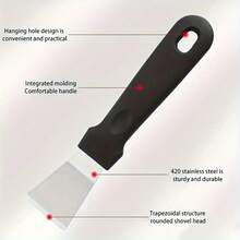 Range Hood Scraper, Bent Spatula Cleaning Scrape Tool Kitchen Cleaner Ice Cream Scoop Oil Shovel - 1件黑色 - 查看 4