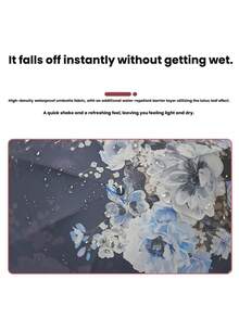 1pc Digital Print Sunshade Umbrella, High UV Protection, Thick Waterproof & Windproof, Suitable For Sunny And Rainy Days - As Shown - View 5