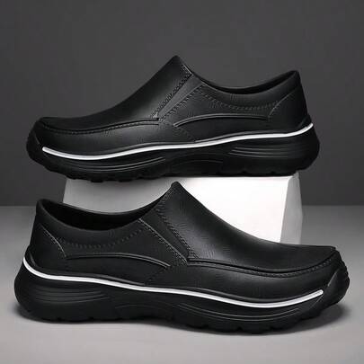 Men's Rain Boots, Non-Slip Waterproof Rubber Boots, Thick & Durable, Suitable For Outdoor Work, Shopping In Rainy Days