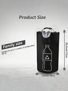 Large Capacity Foldable Recycling Bin, Indoor Home Recycling Box For Plastic Bottles, Clothes, Toys, Multi-Function Laundry Basket, Storage Bin, Space-Saving Collapsible Organizer Box, Durable, Easy To Clean, Home Recycling Container, Storage & Organization, Indoor Storage, Home Decor