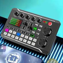 Professional Wireless Microphone Audio Interface, Portable All-In-One Podcast Studio With Integrated Microphone Preamp, USB Charging, And Wireless Design, Suitable For Recording, Live Streaming, DJing, And Smartphones