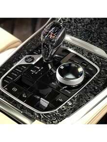 1pc Car Personalized Ghost Black Wrap Film, High-End Personalized Matte Black Car Wrap Film, Personalized Universe Ghost Black Car And Motorcycle Sticker, Waterproof, Scratch-Resistant, Breathable, Rearview Mirror - Universal Car Wrap Film - One Size - View 7