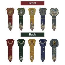 Harry Potter 5Pcs/Set  Bookmark, Cartoon Colorful  Four Colleges Badge Bookmark Paper Birthday Party Favors For Fans And Book Lovers, Office Supply[Officially Licensed] - Multicolor - View 8