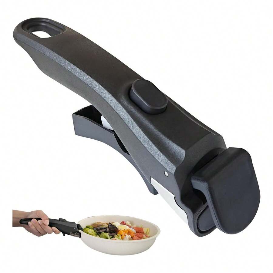 TendenciaMango De Olla Extraíble Pinza De Repuesto Para Sartén NegroCalidad premium - Negro - Ver 1