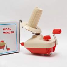 Portable Handheld Wool Yarn Winder, Easy Wind Ball Maker, No Electricity Or Battery Needed, Compact Space-Saving Design, For Home Knitting Crafts - Red - View 10