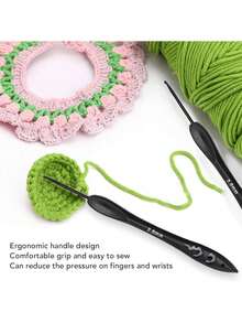 EstiloTendenciaJuego De Agujas De Ganchillo 9 Piezas Calambres En El Mango 9 Para Piezas Mango De PláStico Para Tejer De 6,0 Mm Accesorios Para Tejer Negro Instrumento De Ganchillo SuministrosCalidad PremiumVersióN Mejorada - 1 - Ver 5