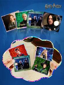 ​​1Set Harry Potter Stickers Gift Box, 10 Pack Wizarding World Decals Classic Character Stickers Harry Potter Hermione Ron Malfoy Transparent PET Stickers, Hot Stamping Stickers For Water Bottles & Scrapbooks​​, Vintage Creative Aesthetic Sticker Decals, DIY Decorative Craft Materials, Holiday Gift, Personalized Scrapbook School Supplies [Officially Licensed] - Multicolor - View 5