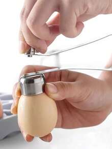 1 个不锈钢鸡蛋压碎器顶盖 - 快速简便的开蛋器，适用于生鸡蛋、溏心蛋和煮熟的鸡蛋 - 厨房必备的去壳工具 - 耐用的金属设计 - 彩色 - 查看 1