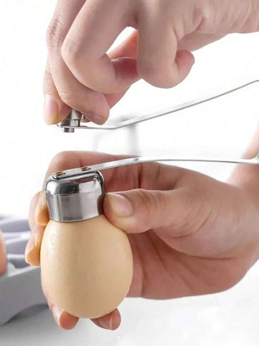 1 个不锈钢鸡蛋压碎器顶盖 - 快速简便的开蛋器，适用于生鸡蛋、溏心蛋和煮熟的鸡蛋 - 厨房必备的去壳工具 - 耐用的金属设计 - 彩色 - 查看 1