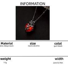 1 chiếc dây chuyền mặt dây chuyền hình trái tim và hoa hồng kiểu Gothic độc đáo, quyến rũ, phù hợp cho nam giới đeo hàng ngày, dự lễ hội âm nhạc, tiệc cưới, phụ kiện thời trang unisex. - 01 Súng Đen N-413 - Xem 7