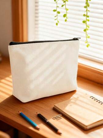 10/1ชิ้น กระเป๋าเครื่องสำอาง/กล่องดินสอ เหมาะสำหรับเครื่องสำอางและงานฝีมือ DIY, กระเป๋าเครื่องสำอางเปล่า - กระเป๋าดินสอสีกากี (จำนวนมาก), กระเป๋าใส่เครื่องอาบน้ำ/กระเป๋าซิปอเนกประสงค์, สิ่งจำเป็นสำหรับการเดินทาง, เหมาะสำหรับโรงเรียน, วันหยุด, อุปกรณ์ Back To School, กระเป๋าเครื่องสำอางผู้หญิง/กระเป๋าเดินทาง