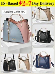Colorful Shoulder Bag, Stylish Heart Shape Metal Tassel Decorated Crossbody Bag, Women's Top Handle Wallet, Best Mother's Day Gifts Ever Can Be Used As Valentine's Day, Thanksgiving, Halloween,Christmas Gift. Wedding Banquet. - 彩色 - 查看 14