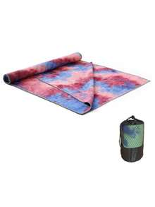 Yoga Mat Set Includes Mesh Bag, Thick Yoga Mat, Fitness Yoga Blanket And Washable Towel Blanket. Thick Design, Machine Washable, Non-Slip, Sweat-Absorbent, Breathable, Quick-Drying, Antibacterial, Odor-Resistant, Super Soft Microfiber, Durable, Lightweight, Easy To Carry And Store, Non-Slip Design, Strong Water Absorption, Easy To Clean. - Multicolor - View 20