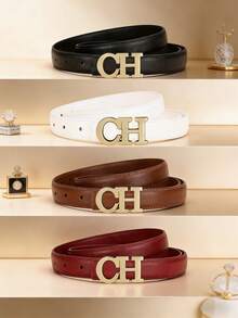 这款新款女士腰带采用字母合金扣，设计时尚独特，适合日常穿着、休闲场合、派对以及作为礼物。 - 彩色 - 查看 1