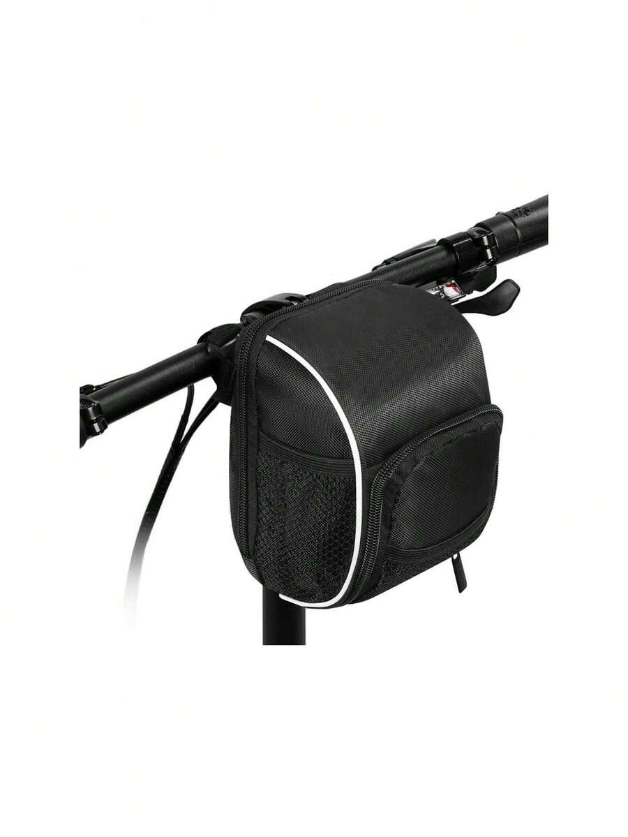 Bolsa para Manubrio de Bicicleta, Impermeable, Tubo Frontal, Gran Capacidad con Bolsillo de Malla, Cubierta de Lluvia, Universal para Bicicletas,37267366 - Multicolor - Ver 1