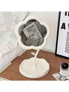 1pc Sunflower Shaped Makeup Mirror, Cute Vanity Desk Mirror For Students Dorm, Girls Beauty Makeup Mirror - Multicolor - View 8