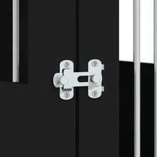 vidaXL Mobiletto per gabbia per cani nero 55x80x68 cm in legno ingegnerizzato - nero - Visualizzare 11