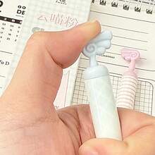 范仕翔新款治愈系猫咪天使翅膀圆珠笔，时尚高品质按压式黑色圆珠笔，带替换笔芯，0.5mm速干毛笔笔尖，适合解题，学生记笔记和书写。 - 黑色 - 查看 8