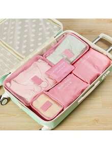 EstiloBolsa De Almacenamiento De Ropa, Juego De 6 Uds., Equipaje De Viaje, Maleta, Organizador, Paquete, Bolsas Para Ropa, Ahorro De Espacio (-3117200172814)VersióN Mejorada - Fditpv7iuk16gh-11 - Ver 5