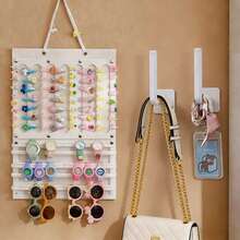 Hair Bow Organizer, Large Capacity Hair Clip Storage Hanger, Scarf And Hat Hanger,Wall-Mounted Bow Holder, Specialized Hair Accessory Storage Rack - Multicolor - View 4