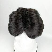 GLAMNOW Men Wigs Short Black Straight Middle Part Heat Resistant Synthetic Wig For Male Guy Daily Cosplay Party Halloween Costume Wig - Nhiều màu - Xem 4