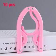 20 Pcs/10 Pcs/5 Pcs/1 Pc Portable Folding Travel Clothes Hanger - Space Saving Clothes Drying Rack, Multi-Color Plastic Design , Perfect For Cruise And Travel Essentials, Clothes Hanger, Clothes Drying Rack - Multicolor - View 21