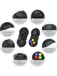 1 pieza Mini Almohadilla de masaje de yema de dedo Llavero sensorial Controlador de juego de yema de dedo Alivio de la presión de la yema de dedo para adultos Ansiedad y alivio del estrés, Llavero de coche, Colgante de bolso, Accesorio de llavero para hombres y mujeres, Llavero Fidget, Llavero calmante, Enfoque y relajación, Llavero extraíble, Regalo de cumpleaños, Regalo de fiesta, Regalo de vacaciones - Multicolor - Ver 7