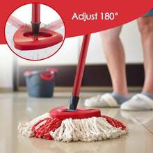 MXZONE Scrubber Mop Head Replacement Compatible With O Cedar EasyWring 1 Tank System, Spin Mop Scrub Brush Head, Hard Bristle Cleaning Brush Attachment For Kitchen Tile Floor, Not Fit RinseClean - ColorC - 查看 4