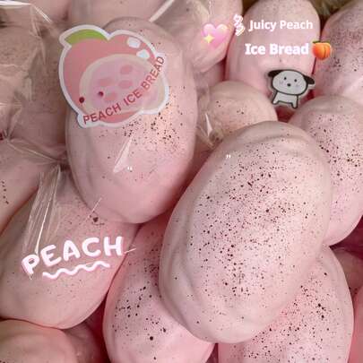 New Super Soft Peach Bread Squishy Toy, Anti-Stress Relief Squeeze Toy, Gift For Relaxation, Holiday, Birthday, Christmas