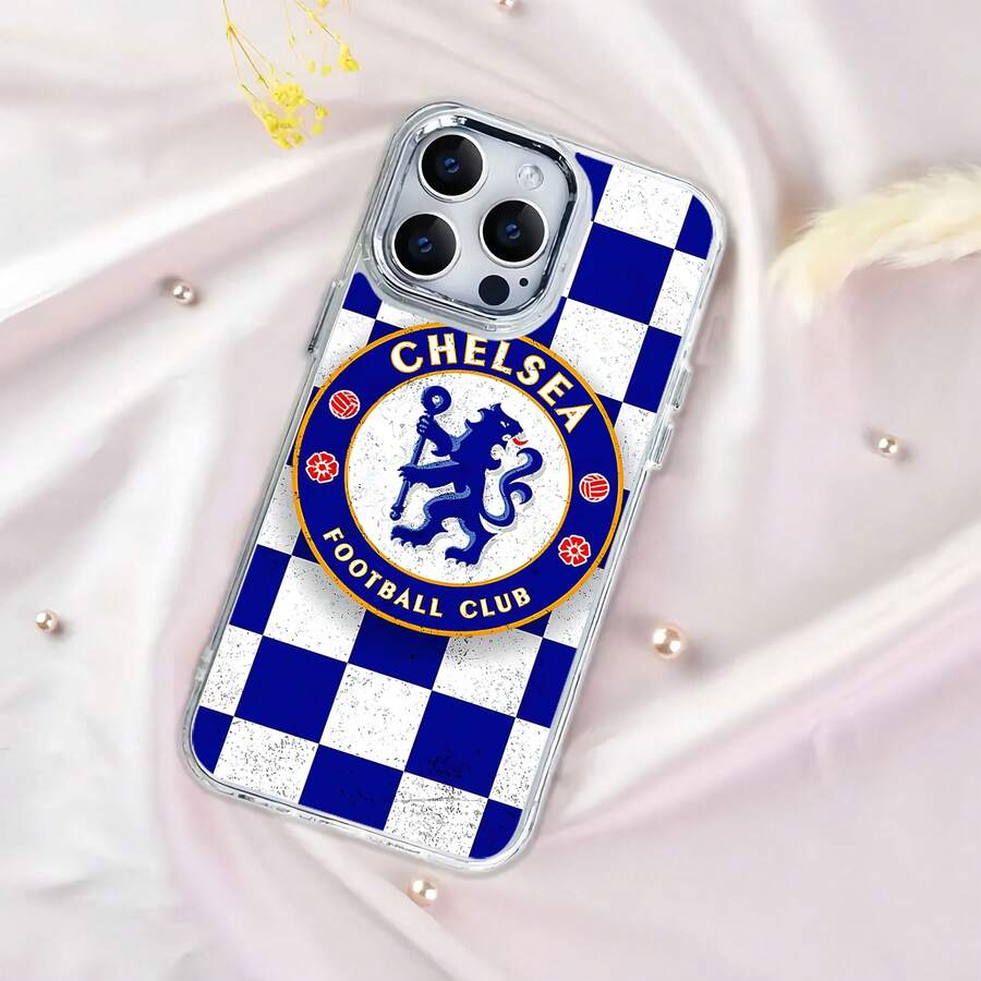 Funda para teléfono con diseño del logotipo del Chelsea Football Club compatible con fundas para teléfonos 17 16 Pro Max 15 Pro Max 13 y 12 A prueba de golpes, caídas y arañazos Un gran regalo para familiares, amigos, seres queridos, novios/novias y para Navidad - transparente - Ver 1