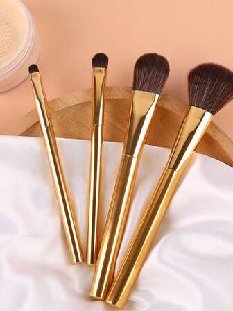 Günlük Kullanım İçin Taşınabilir Alüminyum Makyaj Fırçası