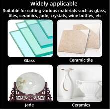 Glass Cutting Disc, Ceramic Tile Saw Blade, Angle Grinder Cutting Disc, Trimming And Chamfering Cutter, Tile Slotter, Multi-Purpose Steel Saw Blade, Suitable For Tiles, Bottles And Composite Flooring, Glass Cutting Tool