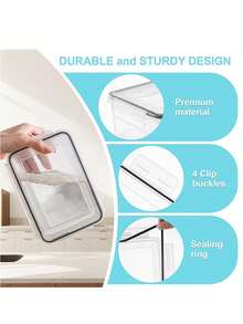 Refrigerator Storage Boxes - 黑與白 - 查看 9