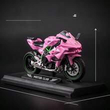 1件合金跑车摩托车模型 | 粉色/黑色可选 | 细节逼真 | 金属材质 | 时尚设计，送礼佳品 | 车轮顺滑 | 生日礼物 - 节日礼物 - 完美礼物 - 彩色 - 查看 2