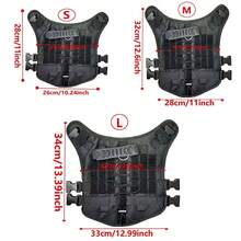 Imbracatura tattica per cani di grossa taglia, resistente, regolabile anti-trazione, con spallacci durevoli, imbottitura rinforzata, adatta per l'addestramento all'aperto - nero - Visualizzare 10