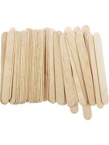 EstiloTendenciaBarrilito Palitos Planos Jumbo De Madera En Color Natural, Medidas 15.2 X 1.8 Cm.Paquete Con 80 Palitos.W004Calidad PremiumVersióN Mejorada - 1 - Ver 5