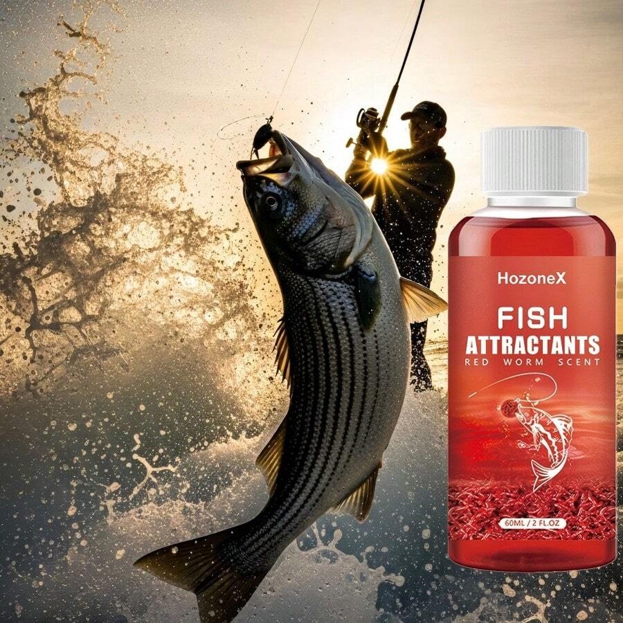 Fishing Attractant Spray - Strong Fish Attractant With Red Worm Liquid, For Freshwater & Saltwater Fishing, Carp, Bass, Catfish - Long-Lasting Scent, Easy-To-Use Bottle With Nozzle - Ideal For Lakes, Rivers, Ponds, Fishing Trips - Fishing Lure Enhancer, Fishing Lures And Baits, Pond Attraction, Easytouse Design, Highquality Formula, Outdoor Sportsmen, Fishing Bait, Rice Bait Fish Bait, Fish Bait Device, Carp Bait For Fishing-Free Shipping-Quick Ship Items-Christmas Gifts|Stocking Stuffers|Stocking Stuffers For Women|Gifts For Women|Travel Essential|Small Gifts