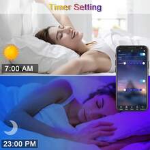 Led Lights For Bedroom 100ft (2 Rolls Of 50ft) Music Sync Color Changing Strip Lights With Remote And App Control RGB Strip, For Room Home Party Decoration - 多色光 - 查看 6