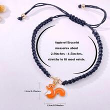 Bonita pulsera de ardilla para mujer regalo de los amantes de las ardillas exquisita joyería de ardilla regalo para cumpleaños Navidad día de la madre - como en la foto - Ver 6