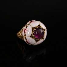 1 Piece Vintage Bronze Ring Retro Palace Style High-End Feel Women's Designer Temperament Ring - XY24-0435R - 查看 7