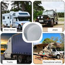 4X Heavy Duty Tire Cover RV Wheel Motorhome Wheel Covers Rain Sun Protection Cover 27"-29" - A - View 5