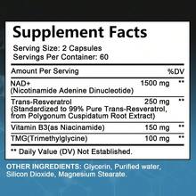 NAD + 1500MG - With Vitamin B3 And Trans-Resveratrol - Supports Heart, Skin, Brain & Immune Health - 120 Softgels - 1瓶 - 查看 2