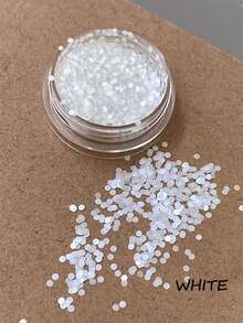 1 pieza Super Mini Brillo de Uñas con Lunares, Polvo Láser Negro, Brillo Fino, Color Lino, Materiales de Arte de Uñas con Brillo Fino, Suministros de Arte de Uñas, Decoraciones de Arte de Uñas, Gemas de Uñas, Manicura Francesa, Día de San Valentín, Accesorios de Arte de Uñas, Encantos de Uñas - Multicolor - Ver 9